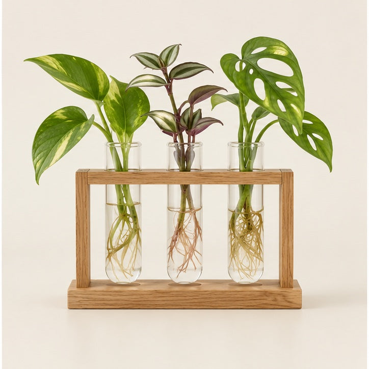 Oak Stand Glass Propagation Station — studio view