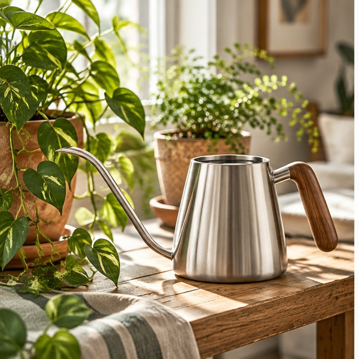 Long-Spout Indoor Watering Can — scene view