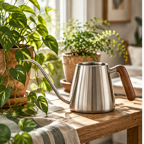 Long-Spout Indoor Watering Can — scene view