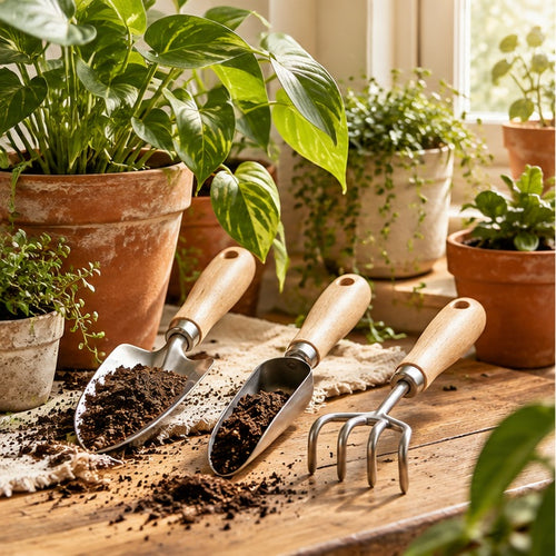 Indoor Gardening Hand Tool Set — scene view
