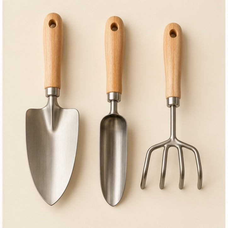 Indoor Gardening Hand Tool Set — studio view